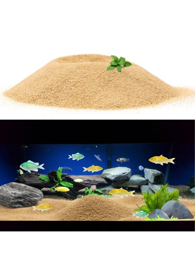 رمل طبيعي ناعم نظيف مخصص لأحواض السمك المنزلية عبوة اقتصادية 500 جرام مناسبة لجميع الاستعمالات